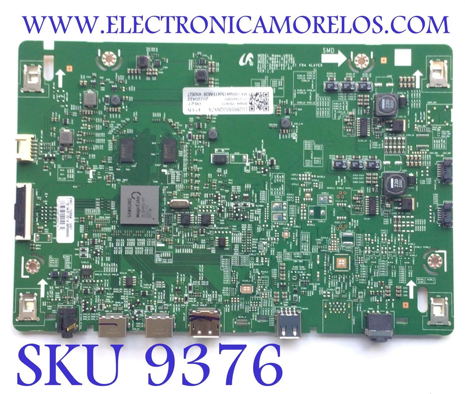 MAIN PARA MONITOR SAMSUNG 4K / NUMERO DE PARTE BN94-15041Y / BN41-02738C / BN94-16355A / BN9415041Y / 15041Y / 011014410950 / MODELO 